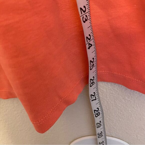 The Talbots 100% Pima Cotton boat Neck 3/4 Sleeve Basic coral Orange top 3XP - Picture 7 of 7